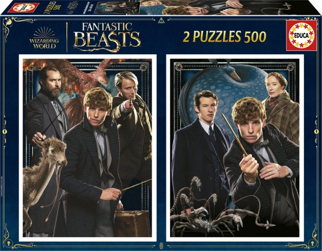 Puzzle EDUCA FANTASTILISED LOOMAD 2×500 tükki