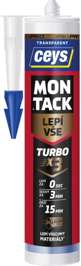 Ceys Montack Turbo transparent mounting adhesive 290 ml