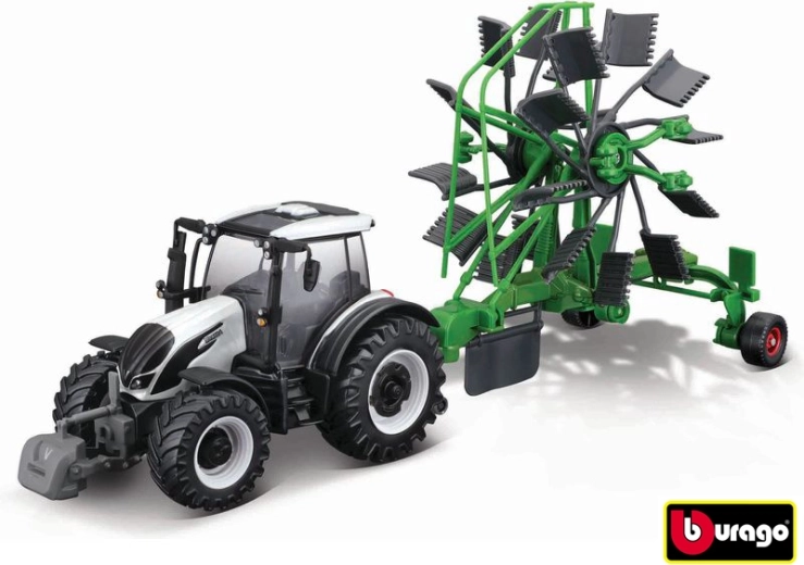 Valtra N174 traktor põllumajandusmasinaga