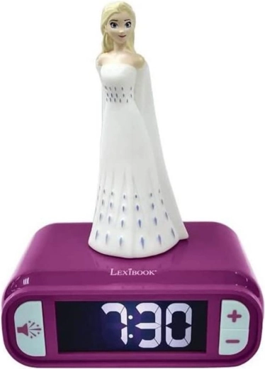 Children's Clock with Nightlight Frozen Elsa