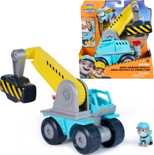 Rubble & Crew funktsionaalne ehitussõiduk Motor – interaktiivne kraana tarvikutega