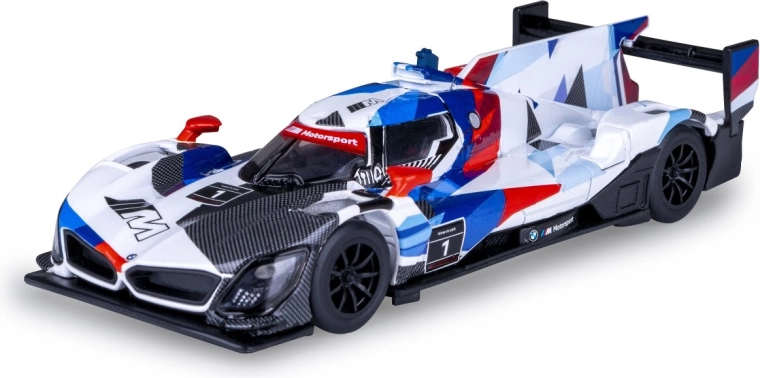 BMW M Hybrid V8 võidusõiduauto metallmudel mõõtkavas 1:45, valge