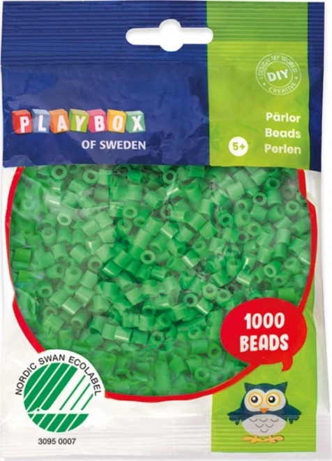 Ironing beads green 1000 pcs