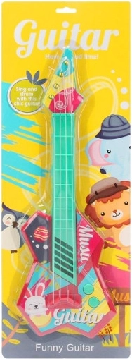 Colorful Guitar with Animals 42 cm