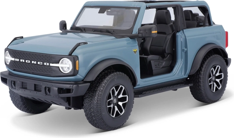 Maisto 2021 Ford Bronco Badlands ilma usteta sinine 1:18