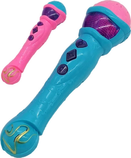 Adar laste mikrofon valguse ja heliga 23 cm (2 värvi) – 1 tk