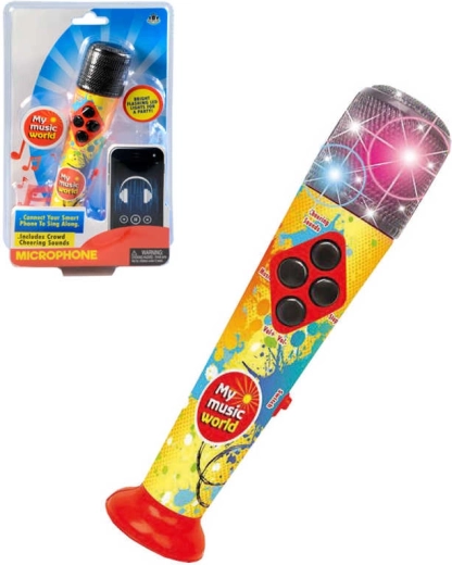 Laste mikrofon meloodiate, LED-valguse ja helidega 20 cm – 1 tk