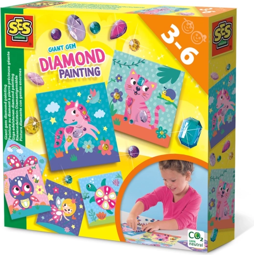 SES Painting and Creating Diamond Animals