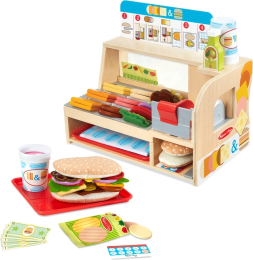 Melissa & Doug puidust võileivalett koos Slice & Stack komplektiga (52 osa)