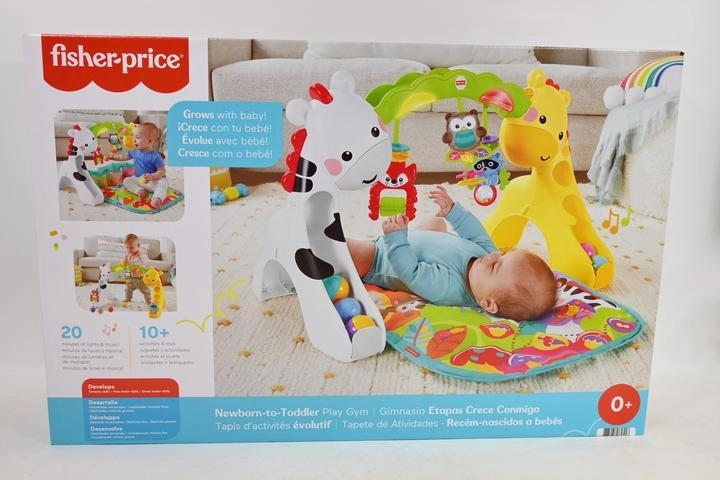 3-in-1 Baby Play Mat with Activity Gym – Giraffe
