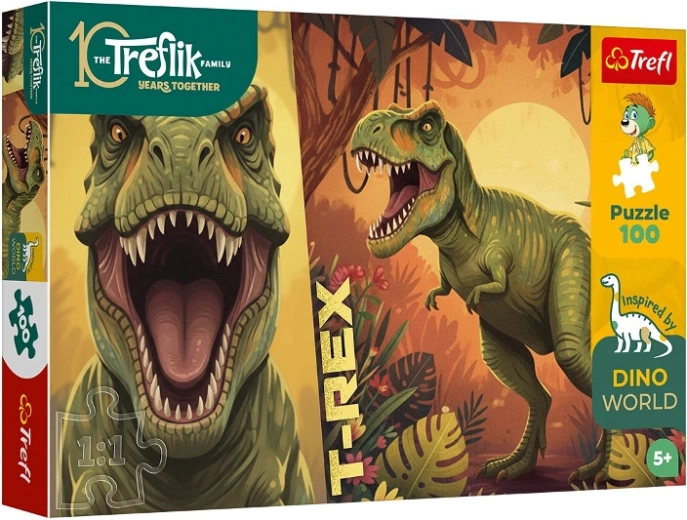 Trefl pusle Inspired by Dino World – T-Rex Rodzina Treflików 100 tükki