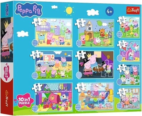 Puzzle 10 in 1 Fun World of Peppa