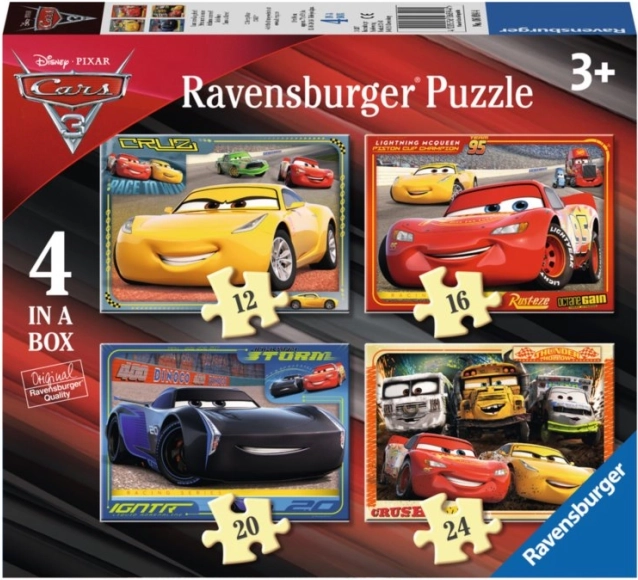 Ravensburgeri pusle Autod 4 ühes (12–24 tükki)