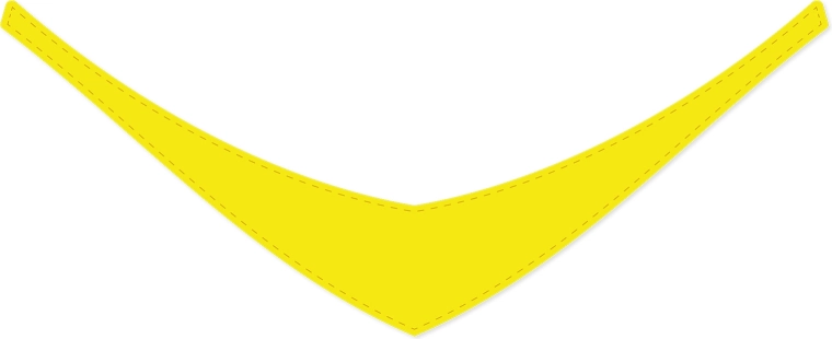 Yellow scarf for plush toys