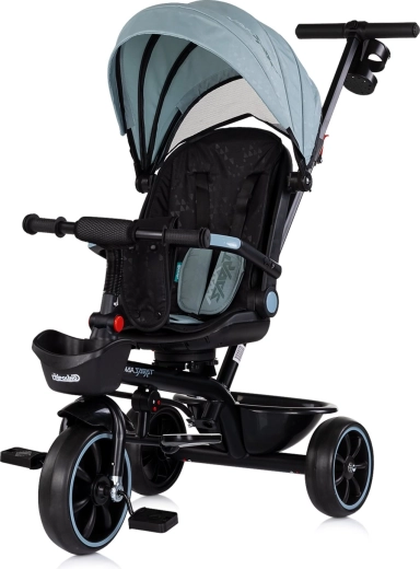 Children's tricycle with canopy 2-in-1 CHIPOLINO Max Sport, Matcha