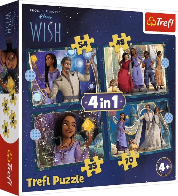 Puzzle 4-in-1 DISNEY Wish – Wishing Star