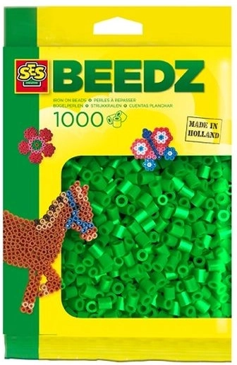 SES Creative Iron-on Beads Green 1000 pcs