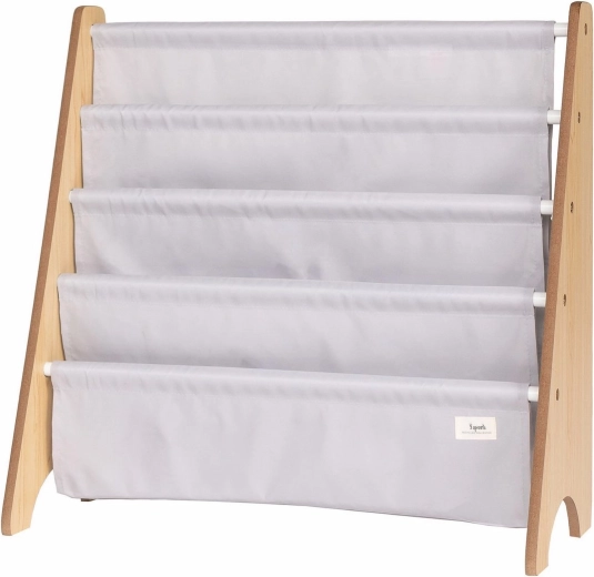 3 Sprouts raamatustatiiv recycled solid/light gray - 1 tk