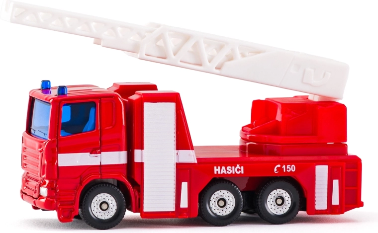 Siku fire truck with extendable ladder – Czech version