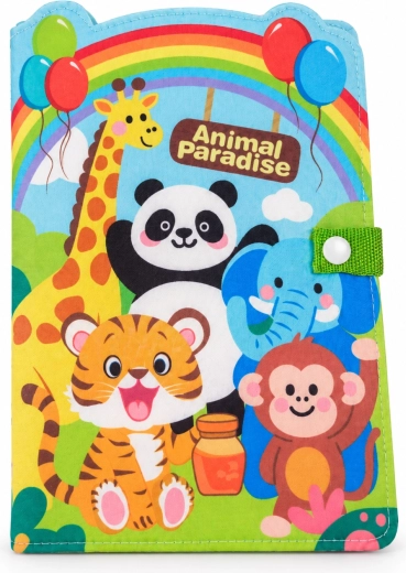 Chipolino tekstiilist hariv raamat Zoo