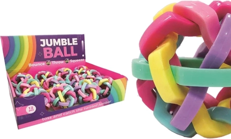 Pastelne kummipaeltest pall - 1 tk