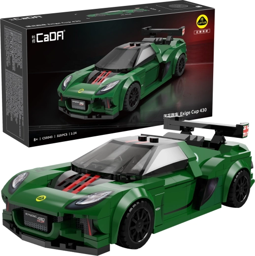 CaDA ehituskomplekt võidusõiduauto LOTUS Exige Cup 430 – 319 detaili (mõõtkava 1:24)