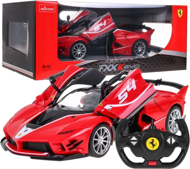 Kaugjuhtimispuldiga auto Ferrari FXX K Evo 1:14, punane