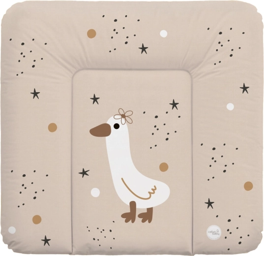 Ceba Baby pehme mähkimisalus kummutile Basic Star Duck 75 × 72 cm