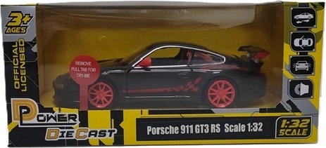 MSZ Porsche 911 GT3 RS model with light and sound effects, grey