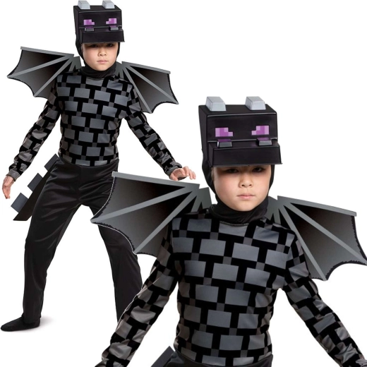 Minecrafti Ender Dragoni lastekostüüm 4–6-aastastele