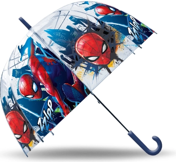 Transparent manual children’s Spiderman umbrella