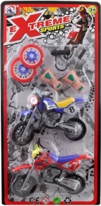 Screw-together motorcycles for kids – set of 2, color mix