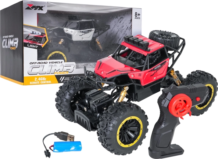 Climb Power RC crawler 4x4 1:18 red