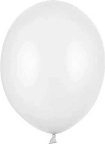 Metallikõhupallid Strong metallic pure white 30 cm – 50 tk