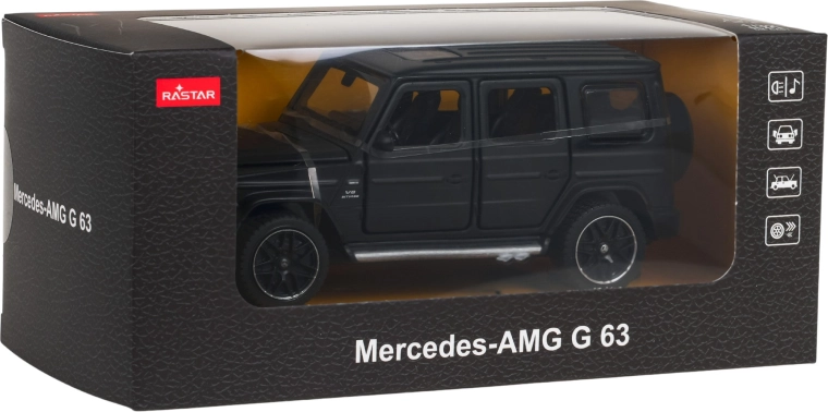 Metallmudel 1:32 MERCEDES-AMG G 63 funktsioonidega, must – RASTAR