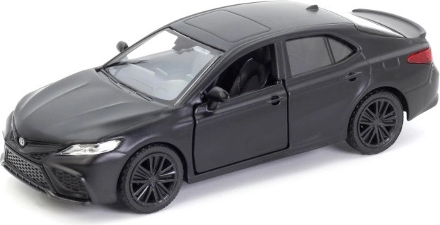 RMZ City Toyota Camry 2022 metallist automudel 1:39 mattmust, tagasitõmbemehhanismiga