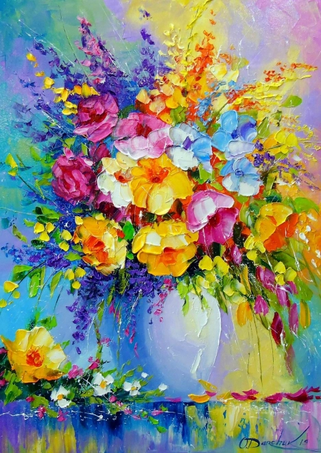 Puzzle Bouquet of Summer Flowers 1000 Pieces