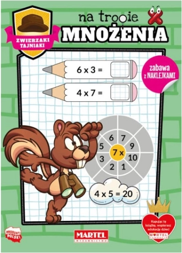 Animal Secret Agents on the Trail of Multiplication with Stickers