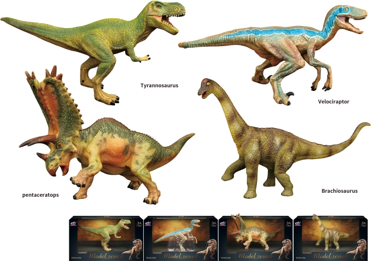 Dinosauruste maailma figuurid – 4 liiki