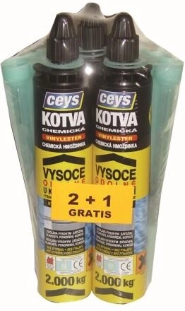 Vinylester Chemical Anchor 300 ml 2+1 Free