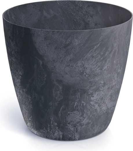 Betooniefektiga lillepott, läbimõõt 29,5 cm, antratsiit