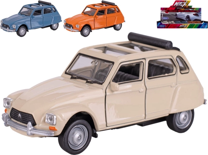 Welly Citroën Dyane metallist mudel tagasiveoga 12 cm