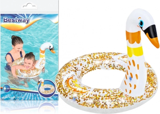Children's inflatable swimming ring swan 61 × 61 cm BESTWAY