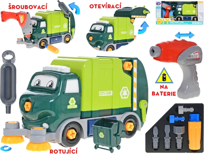Kokkupandav prügiveoauto akutoitega 31 cm