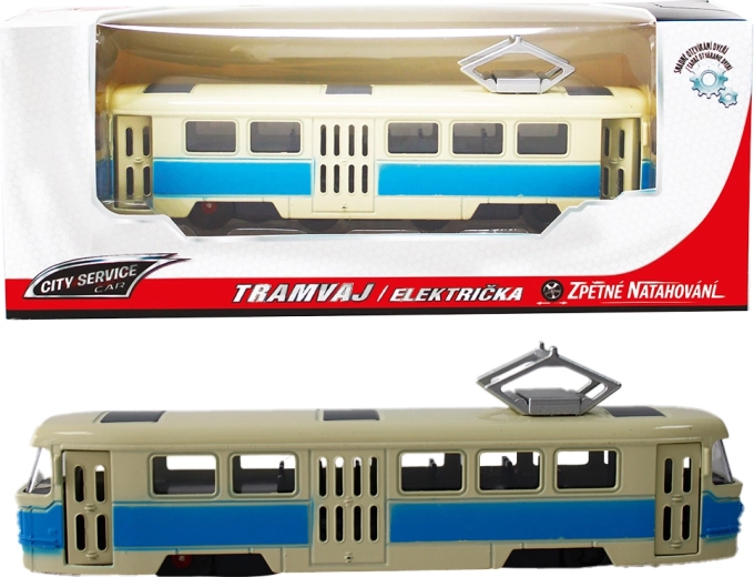 Metallist tramm 1:90 sinine