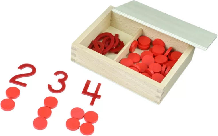 Montessori numbrid ja žetoonid – paaris- ja paaritud arvud