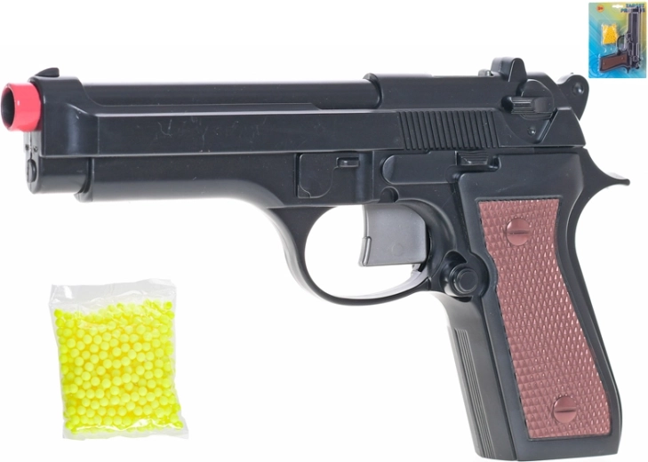 Toy ball pistol for kids 22 cm with 200 balls