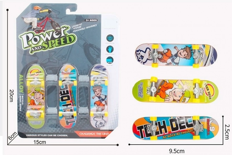 SPARKYS Mini Skateboard Set (3 pcs)