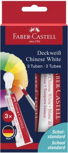 Tempera värvid Faber-Castell Connector hiina valge 3×7,5 ml
