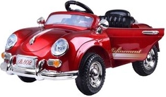 Stiilne retro elektriauto 2 mootoriga 12 V ja kaugjuhtimispuldiga – Lakitud